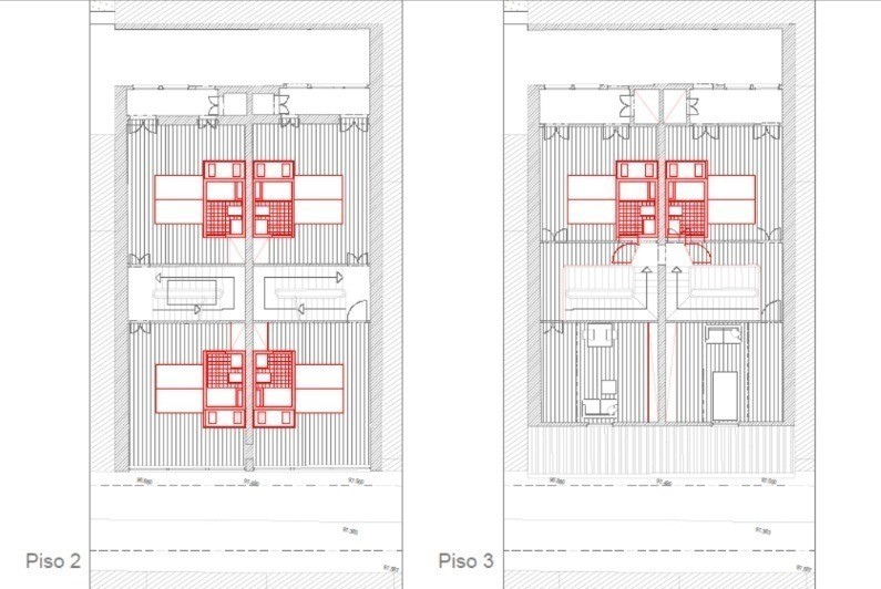 Second and third floor construction plan